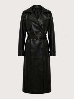NYC Black Maxi Trench Coat