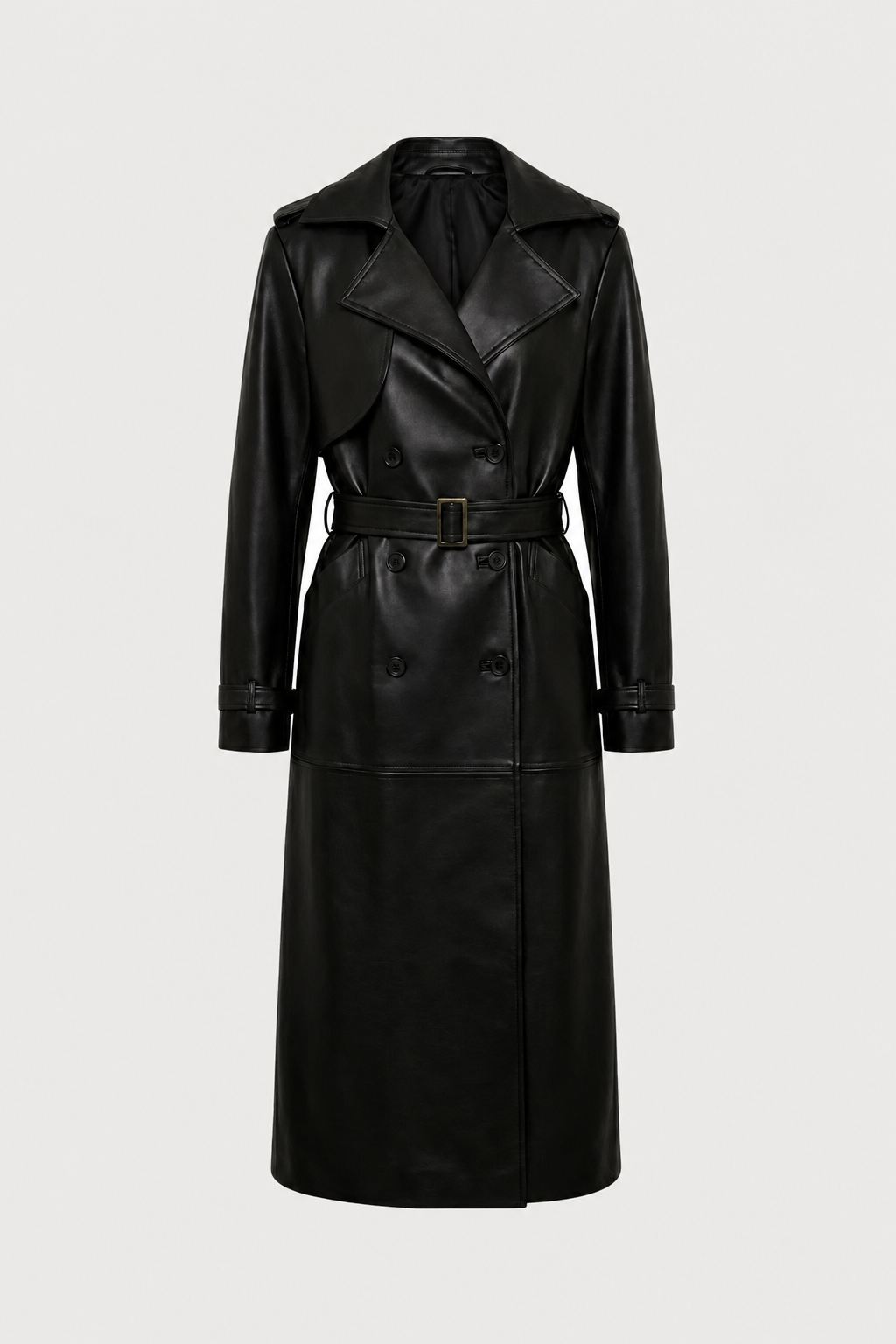 NYC Black Maxi Trench Coat