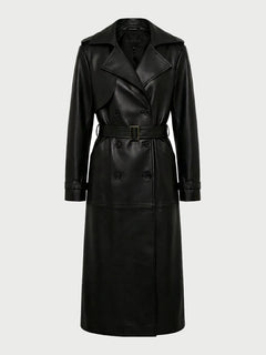 NYC Black Maxi Trench Coat