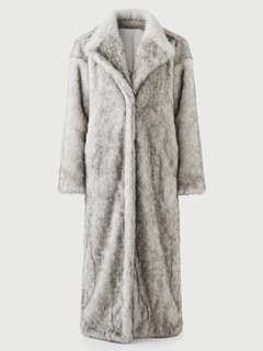 Jacqueline Faux Fur Grey Coat