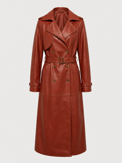 NYC Terracotta Maxi Trench Coat