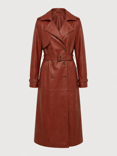 NYC Terracotta Maxi Trench Coat