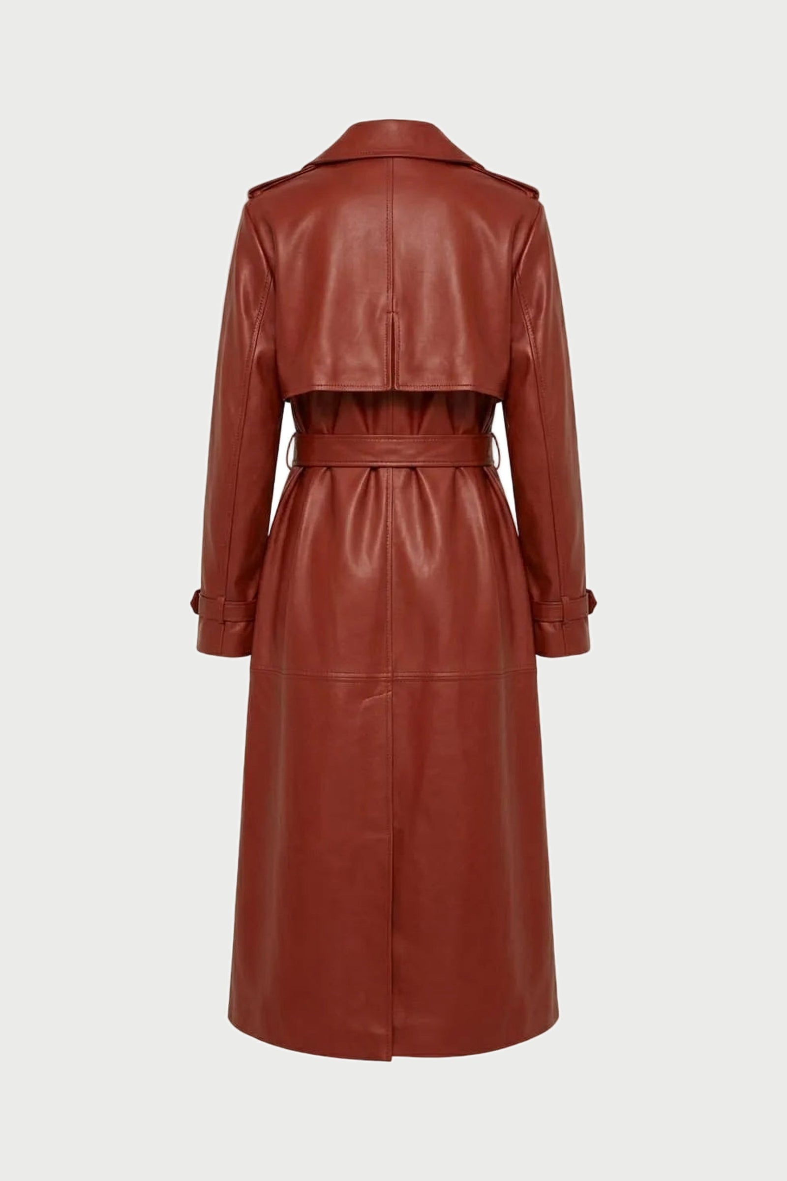 NYC Terracotta Maxi Trench Coat