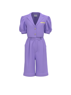 Linen lavender suit for women