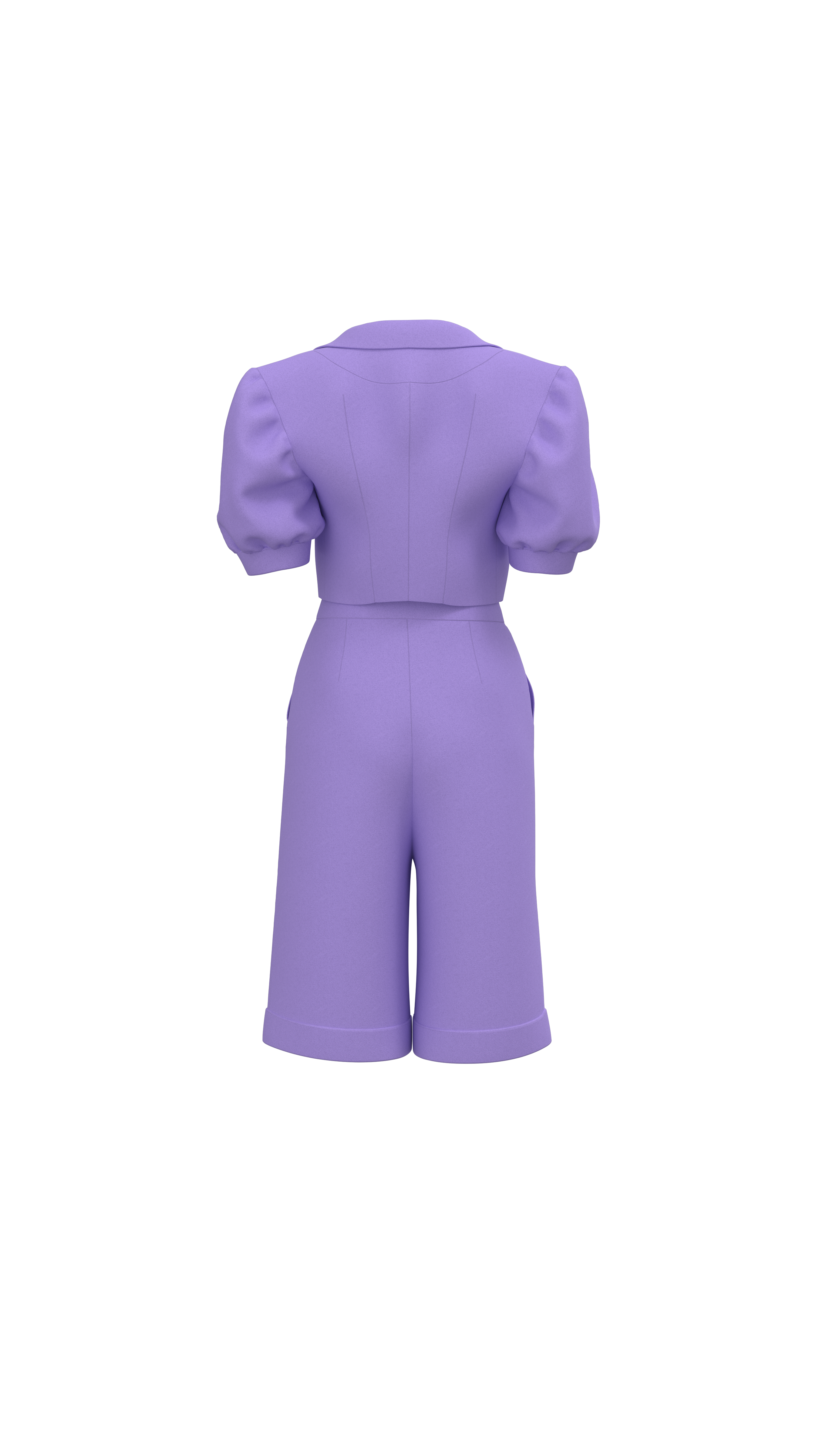 Linen lavender suit for women