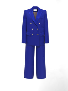 woolen royal blue suit