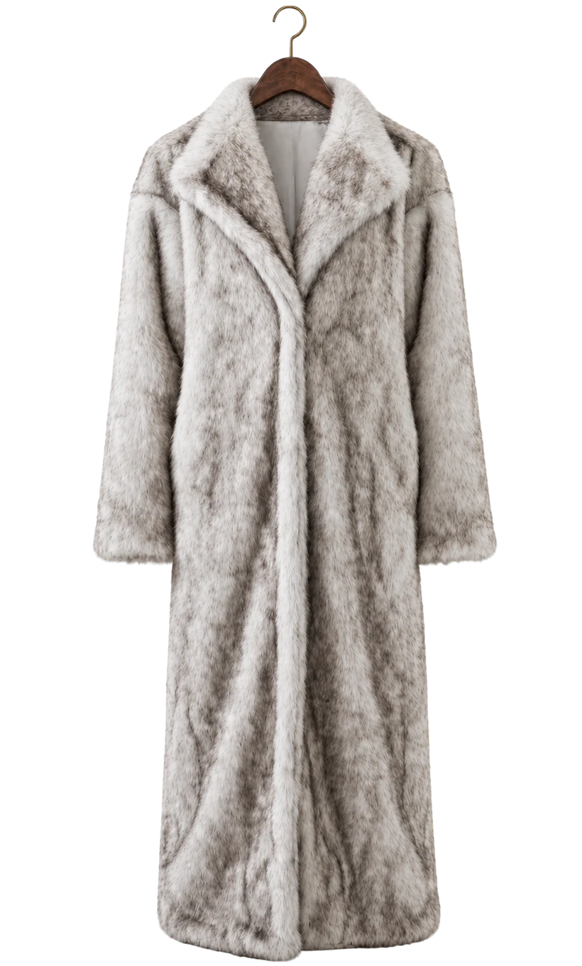 Jacqueline Faux Fur Lavender Coat